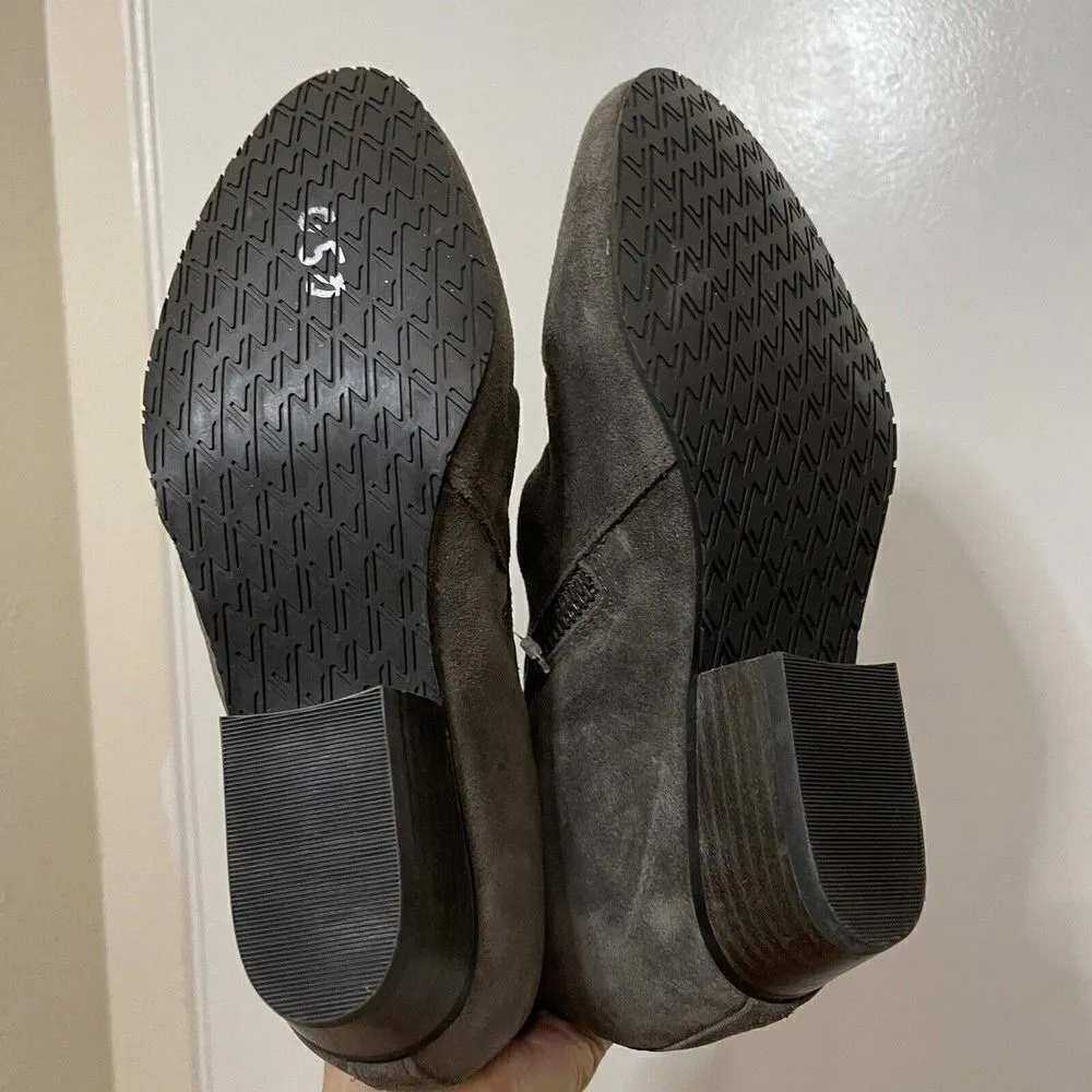 NEW Anthropologie NAYA Fillie Gray suede leather ankle boot size US 9 - Image 9