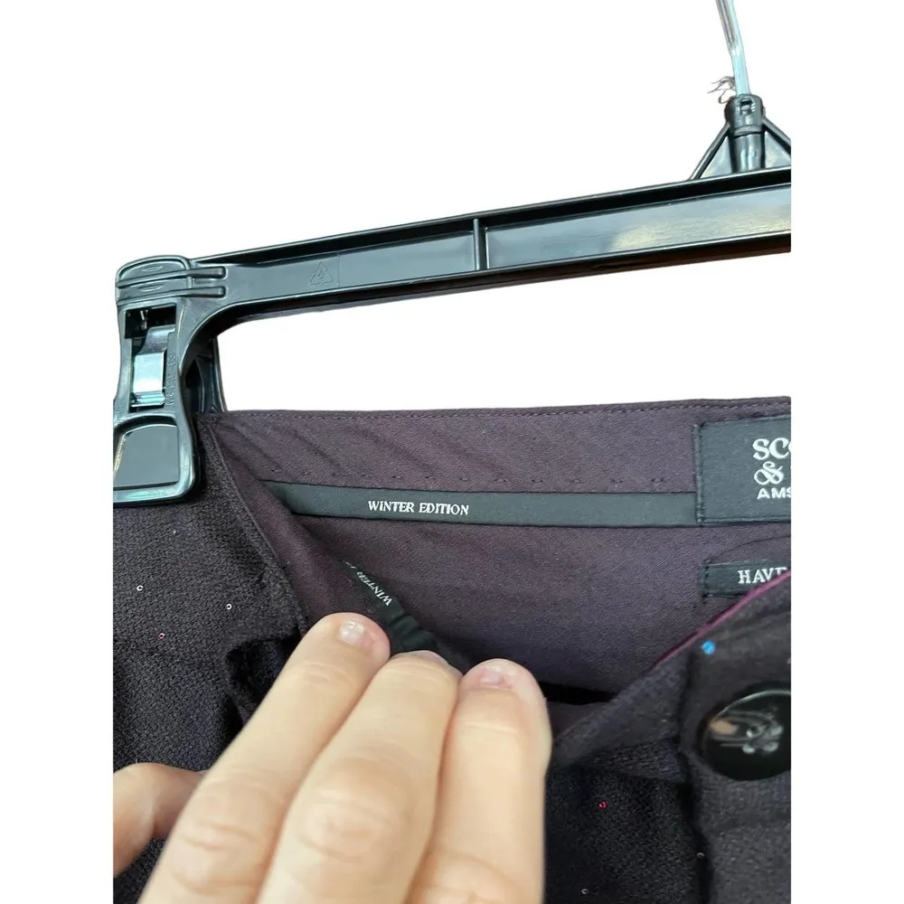 Scotch & Soda High-Rise Trousers sparkle brown Winter Edition size 27 - Image 6