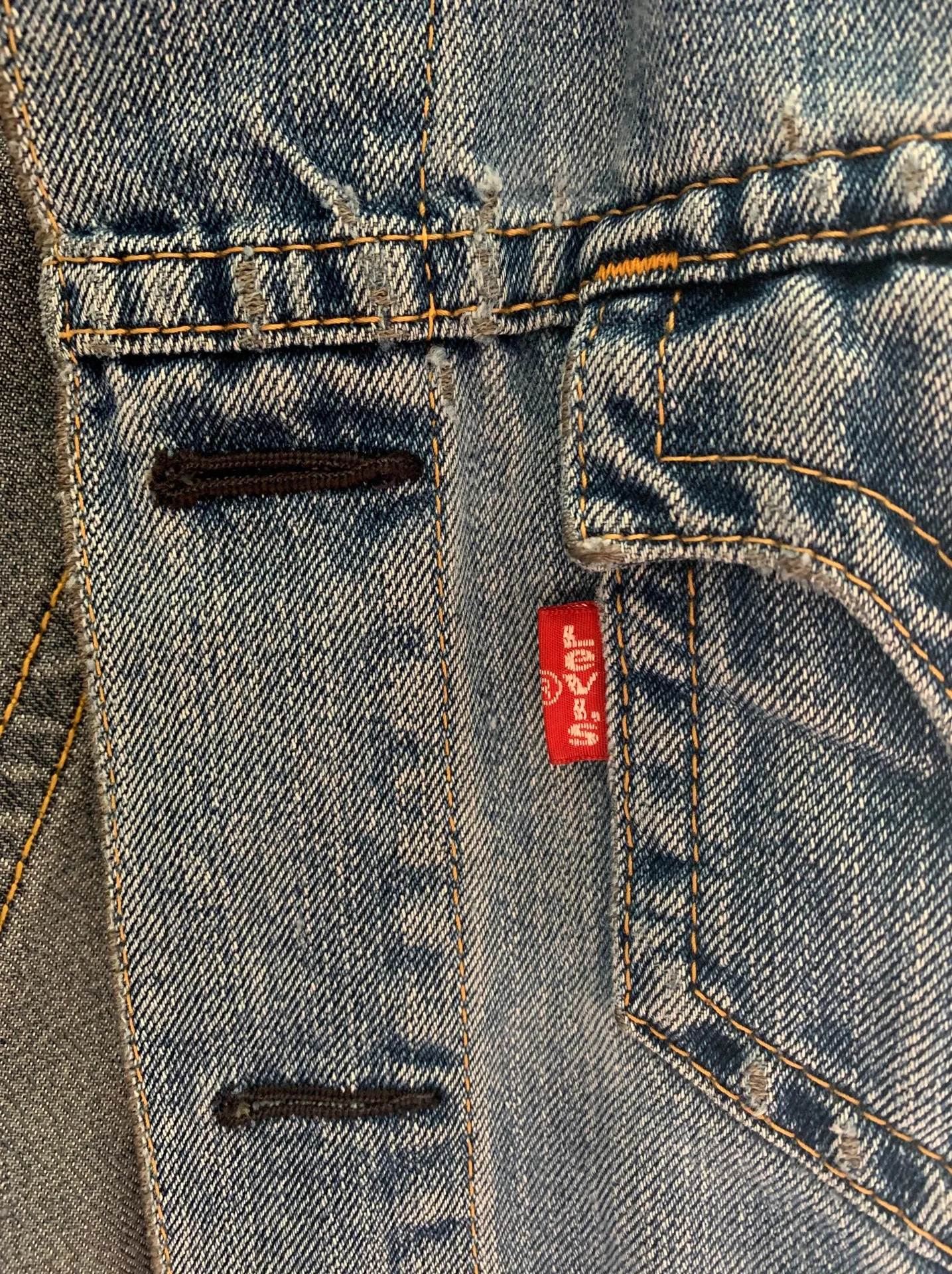 Levi’s Distressed Jean Jacket - Image 5