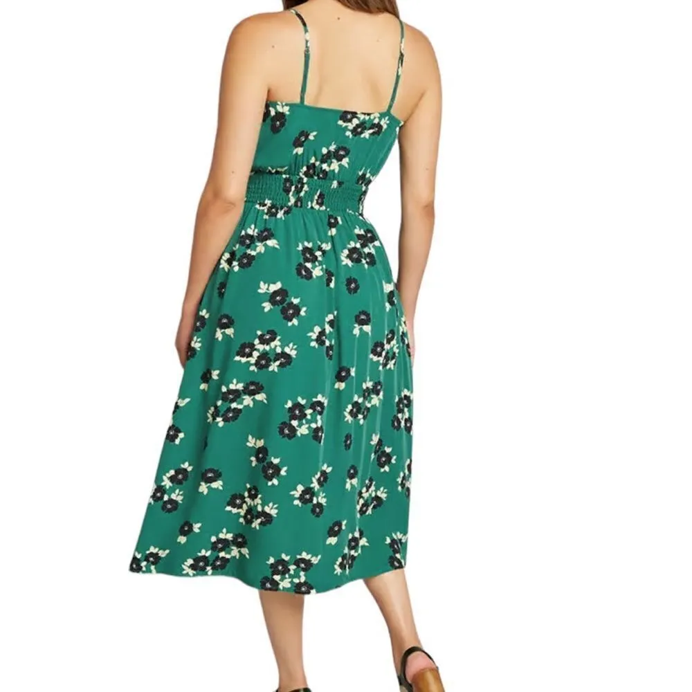 ModCloth Anytime Sleeveless Dress in green floral S - Image 3