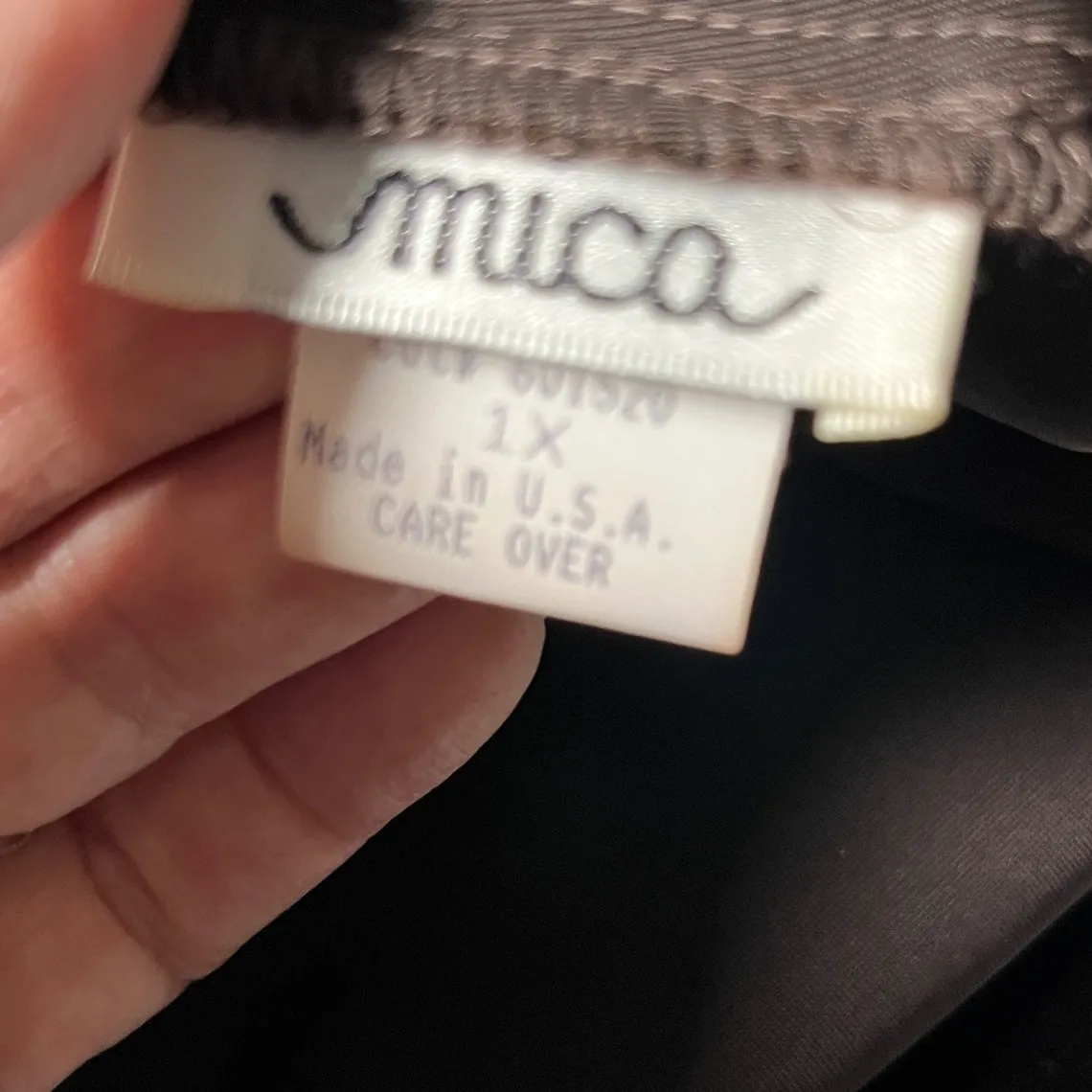 Vintage 90s‎ Mica Velvet Dress 1X NWT Brown Long Sleeve Cocktail Party Made USA - Image 4