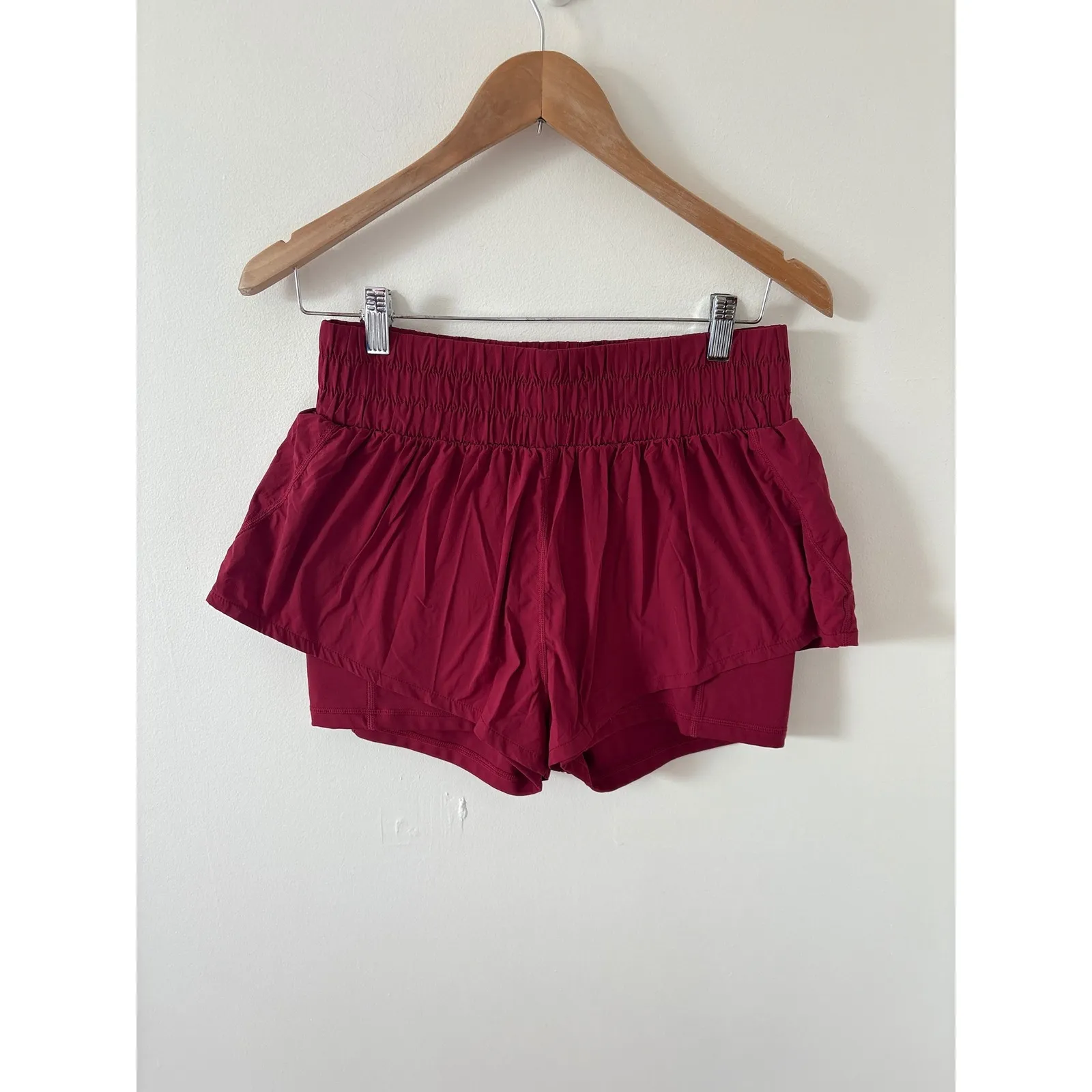 POPFLEX On the Run Shorts Size Medium Red - Image 2