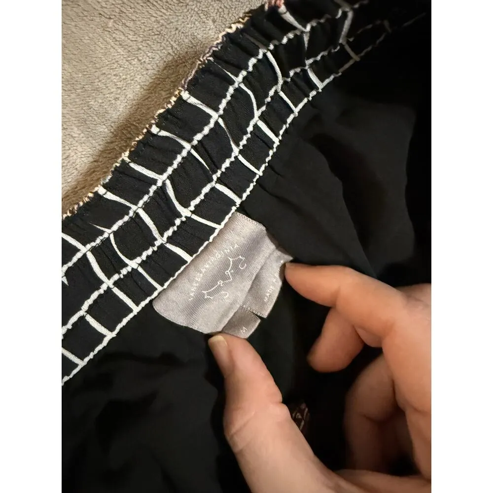 Anthropologie Vanessa Viriginia Paisley Maxi Button Down Lined Boho Skirt SZ M - Image 4