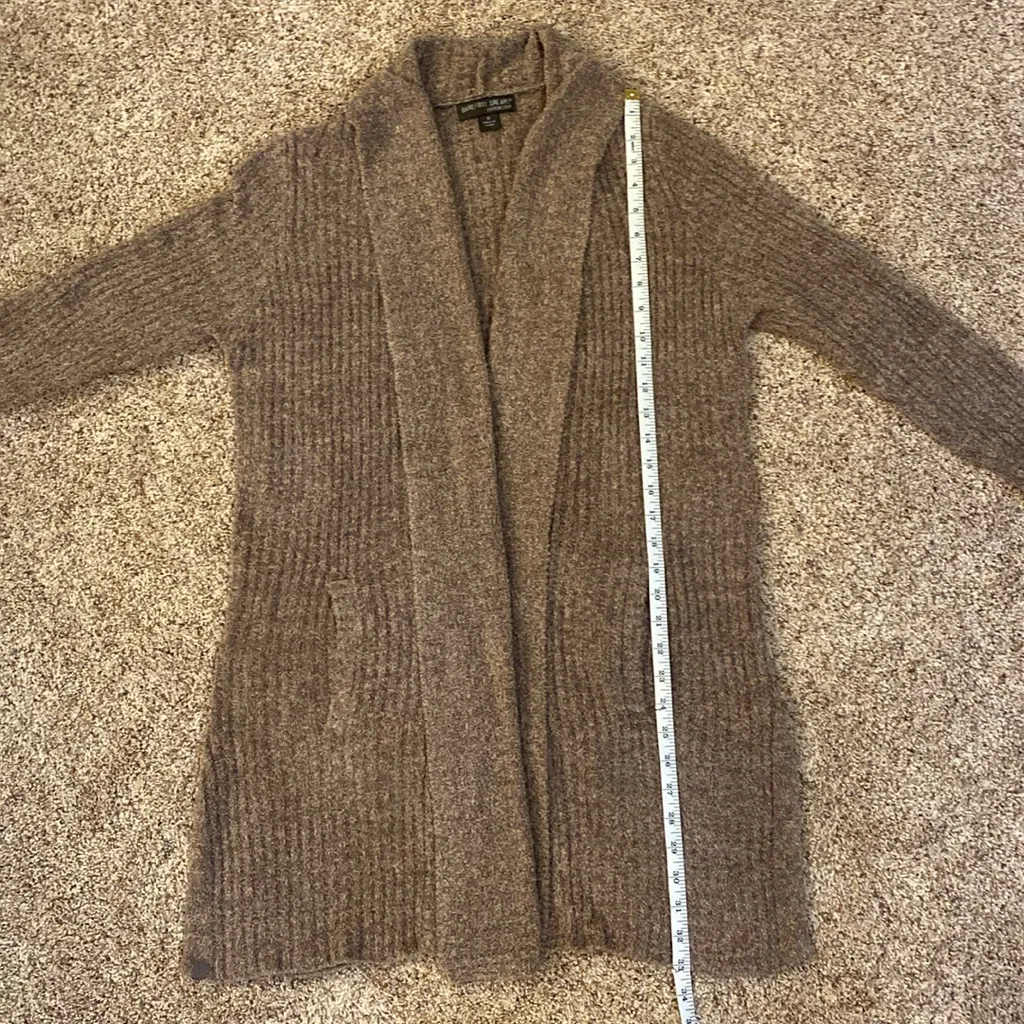 Barefoot Dreams Cozychic Lite Taupe Open-Front Cardigan - Image 7