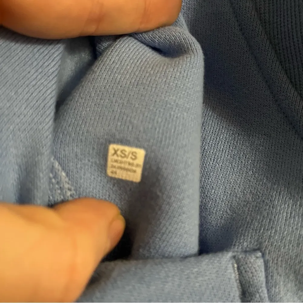 oversized scuba half zip funnel neck size xs/s blue - Image 3