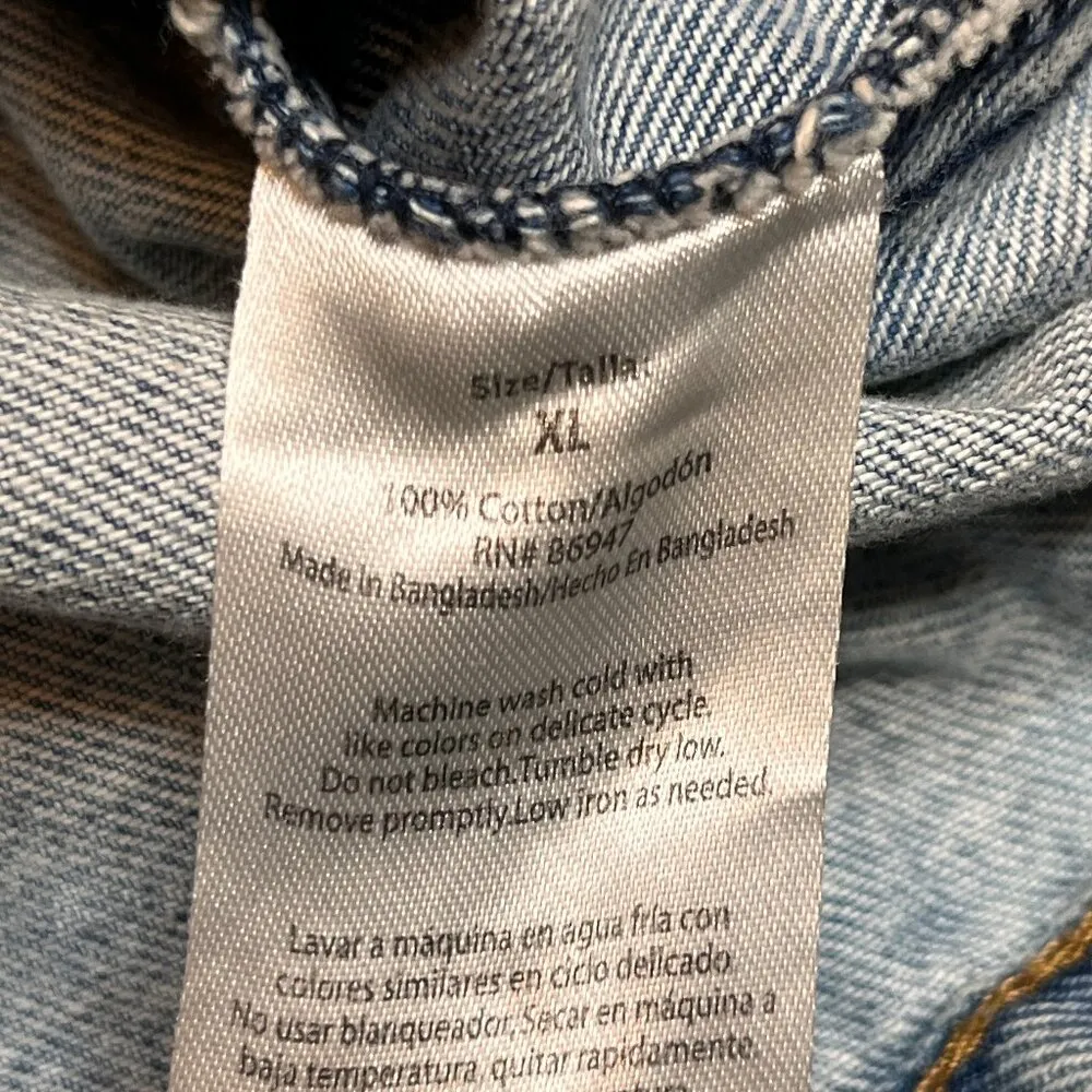 Rugrats Denim Jean Jacket SZ XL 90s Retro Nickelodeon Cartoon Costume Y2K Retro - Image 12