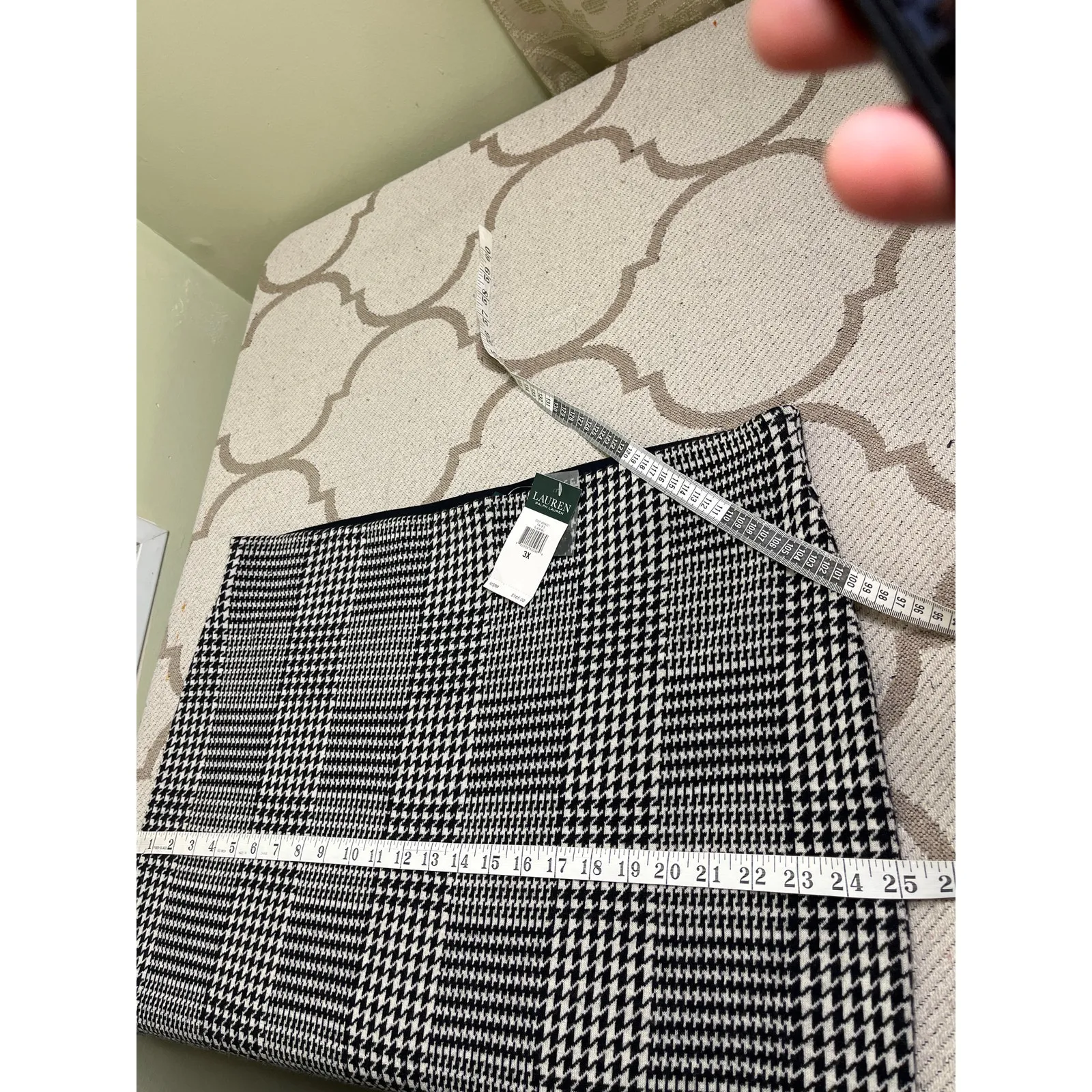 Lauren Ralph Lauren Wool Glen plaid midi pencil skirt, size 3X, MSRP $165, NWT - Image 11