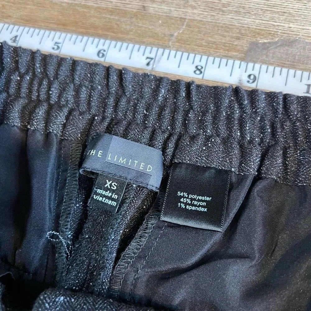 The Limited Dress Pants XS Heathered herringbones white‎ flecks marled - Image 8
