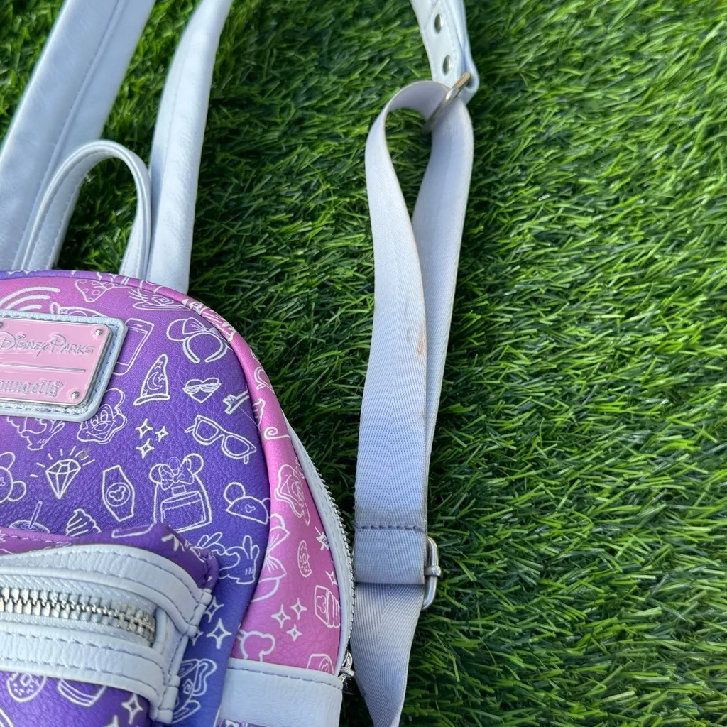 Loungefly Disney Parks Ombre Icons Mini Backpack - Image 15
