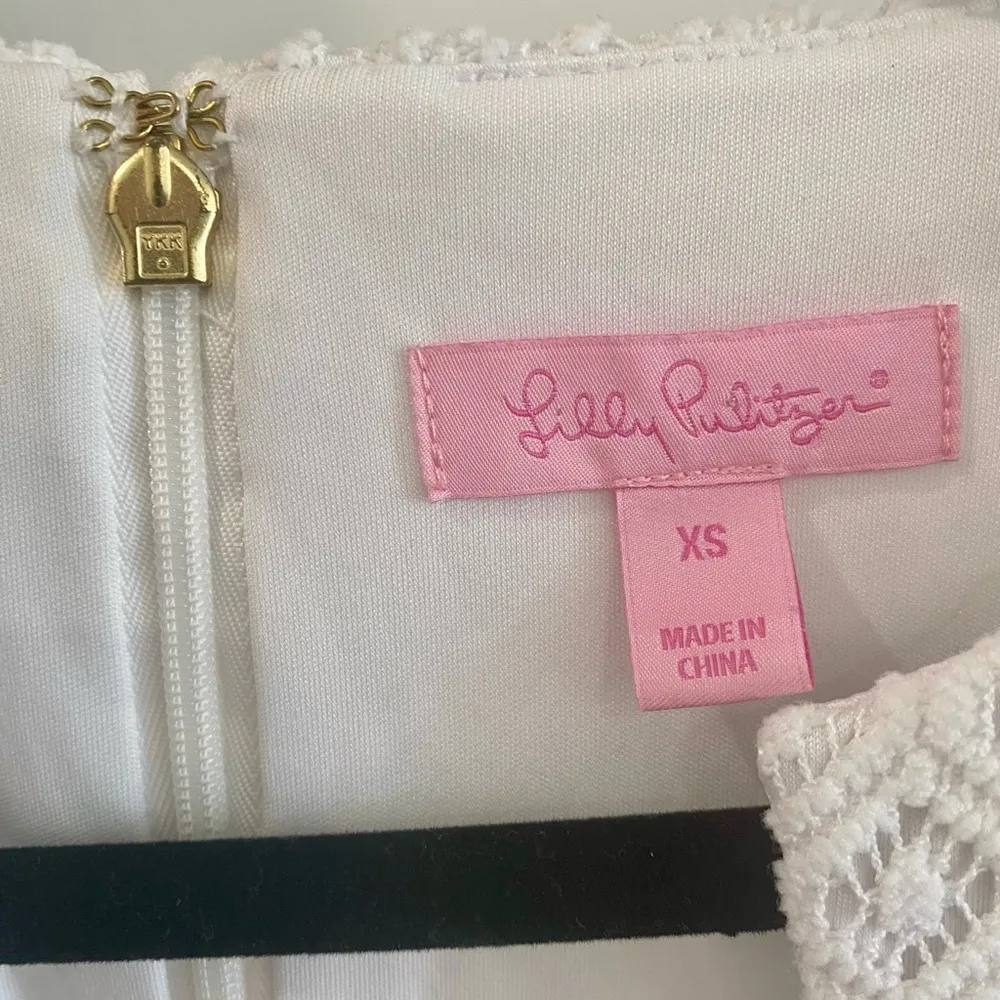 Lilly Pulitzer Mara Dress XS white lace - Image 7