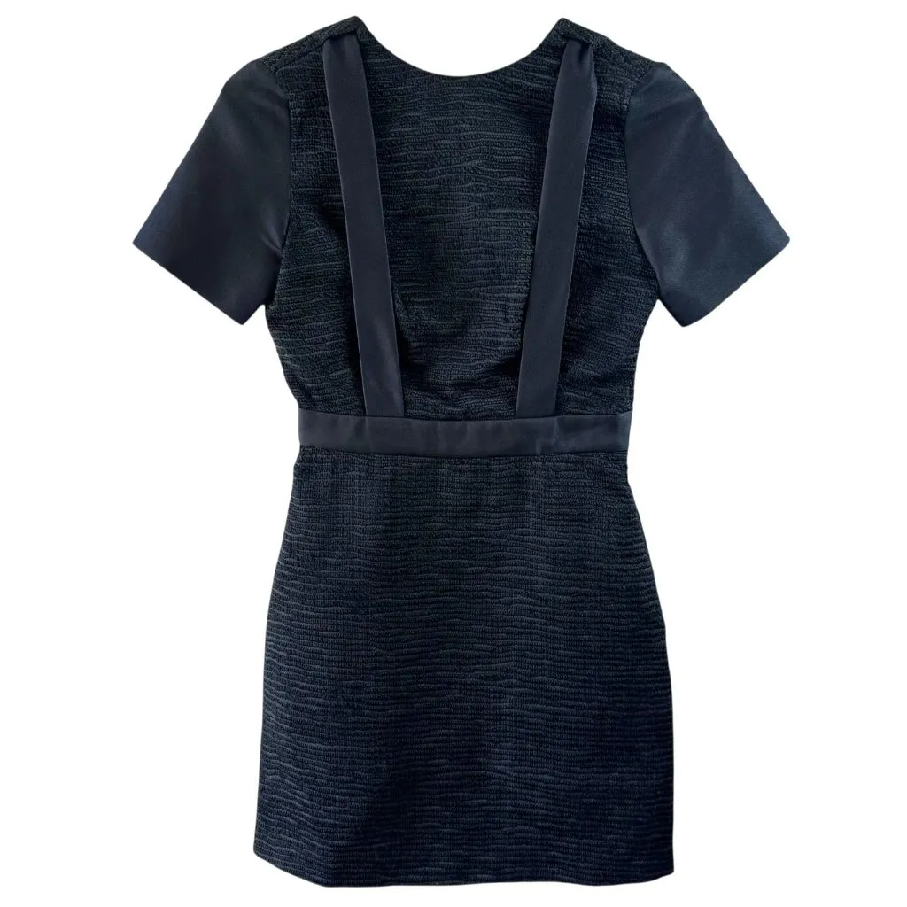 Phillip Lim 3.1 Black Tweed Silk-Blend Open-Back Dress – Women’s Size Medium - Image 2