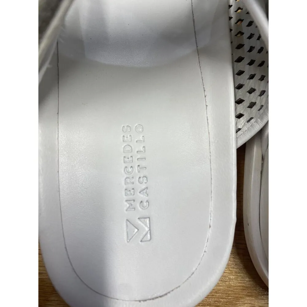 Mercedes Castillo Slide Sandals Womens 11 White Celynne Open Toe Casual Wear S31 - Image 7