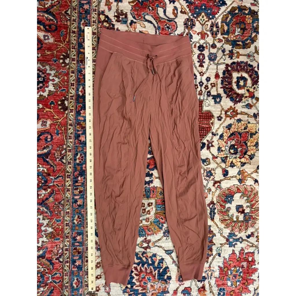 Lululemon Dance Studio Jogger Pants Rust Brown Drawstring Size 6 - Image 2