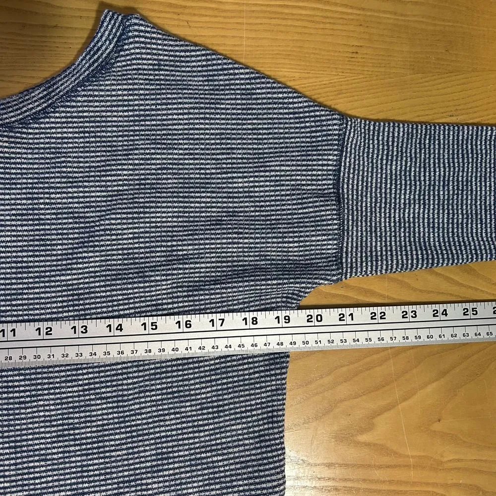 Abercrombie & Fitch Striped Tie-Front Long Sleeve Top, Knit, Women's‎ Small - Image 6