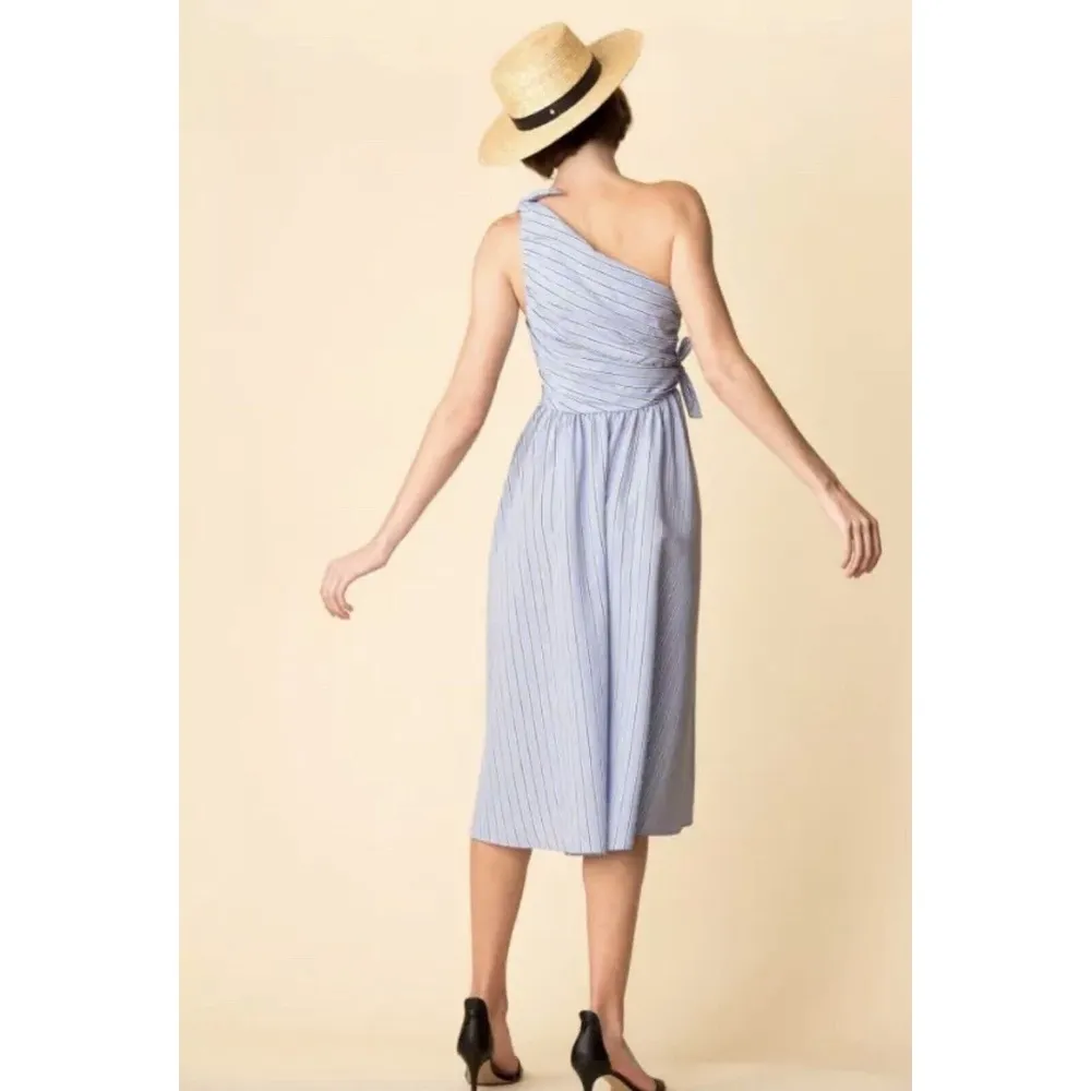 ALC Cabrera Striped One Shoulder Dress - Image 10