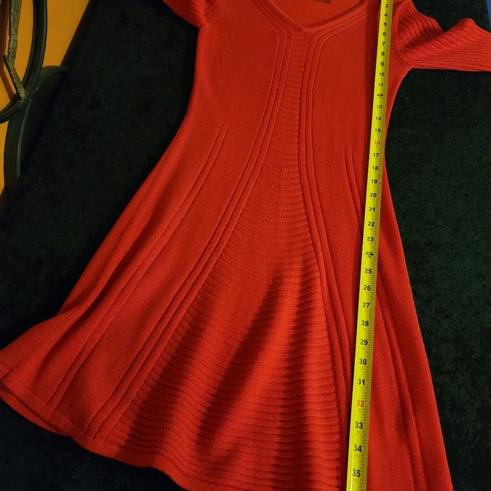 KRIMSON KLOVER Wool V Neck Sweater Knit Dress S XS - Image 15