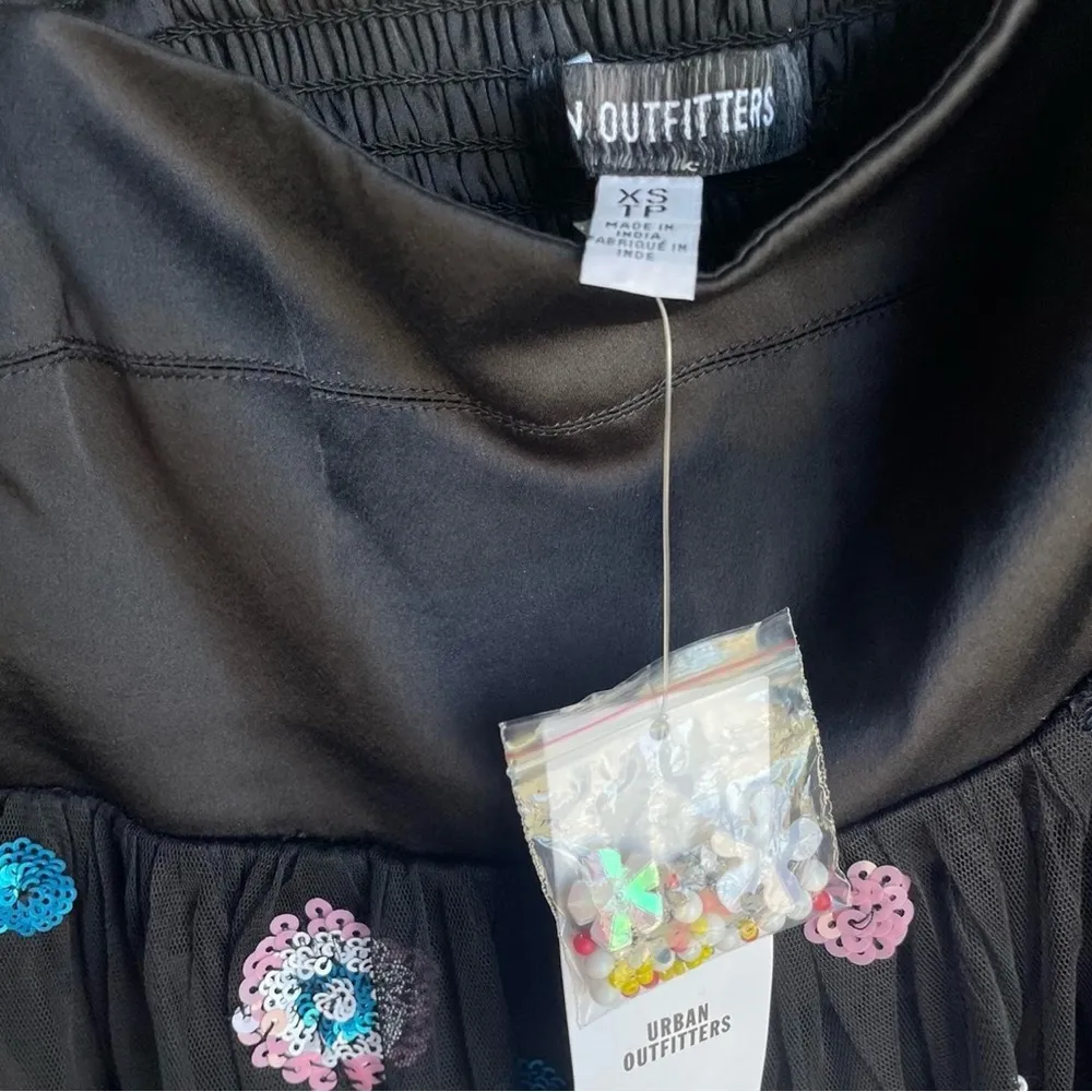 UO Isabella Embroidered Babydoll Mini Dress - Size XS - NWT - Image 8