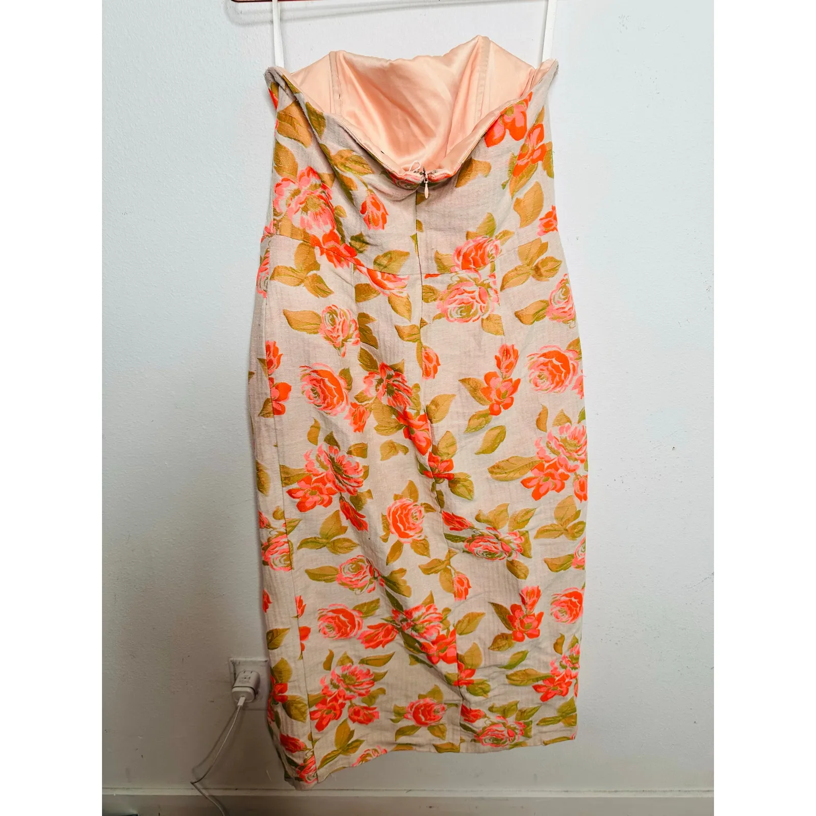 SHOSHANNA Multicolor Floral Cotton Blend Statement Bow Tie Merlin Dress Size 12 - Image 9