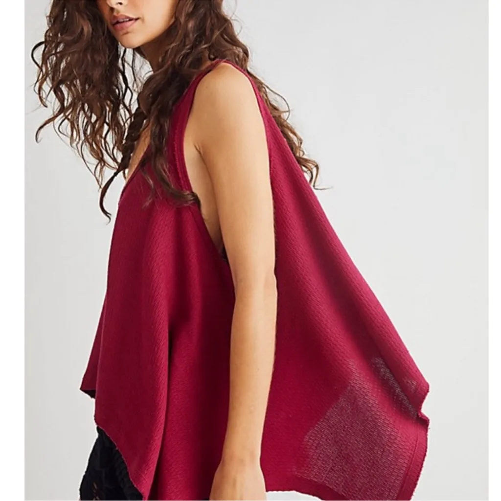 NWT We the Free People Sing La La Handkerchief Tank Gone Gogi Size XS Oversized - Image 4