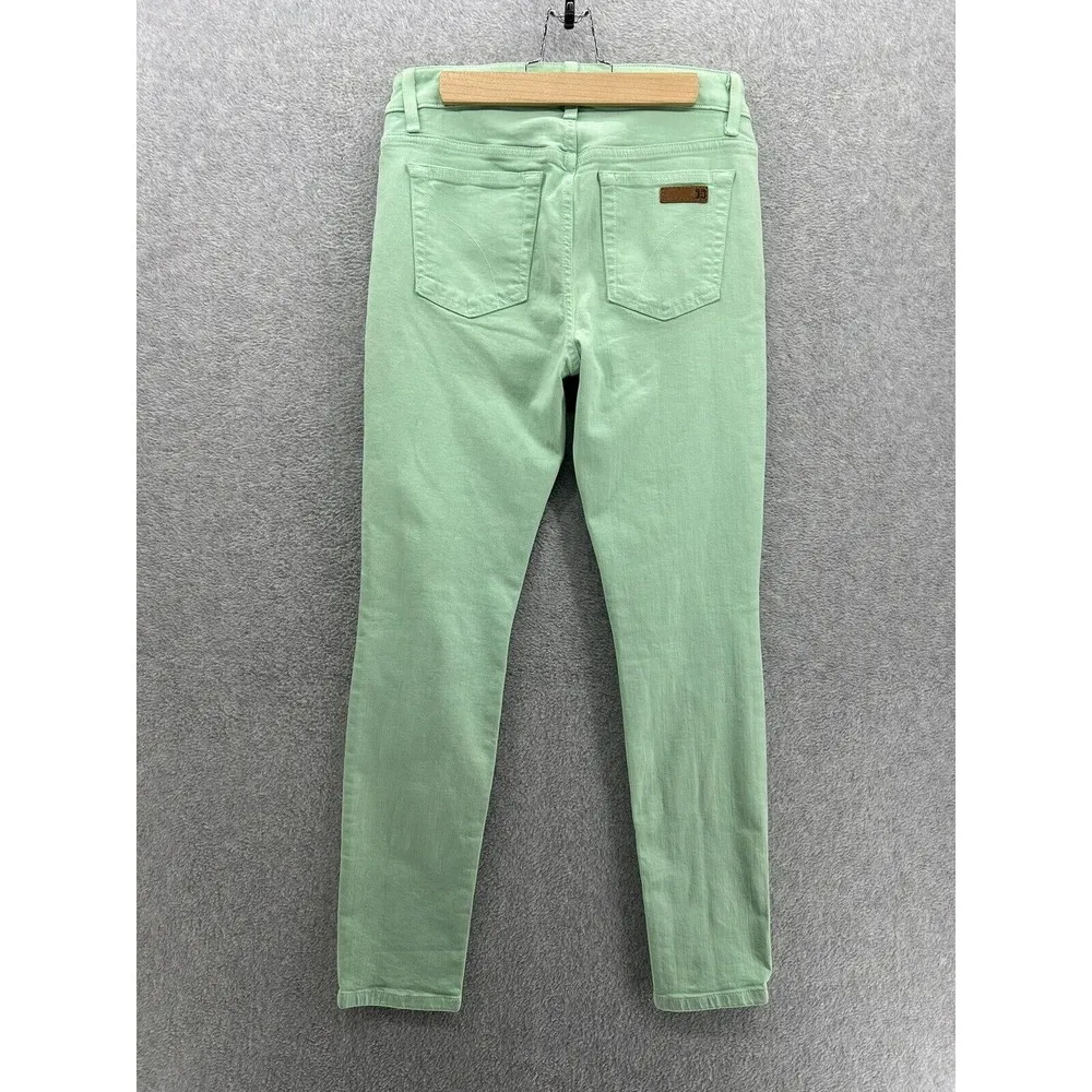 Joe's Jeans Women's Menthol Mint Denim Size 28 Skinny Ankle Solid Cotton - Image 2