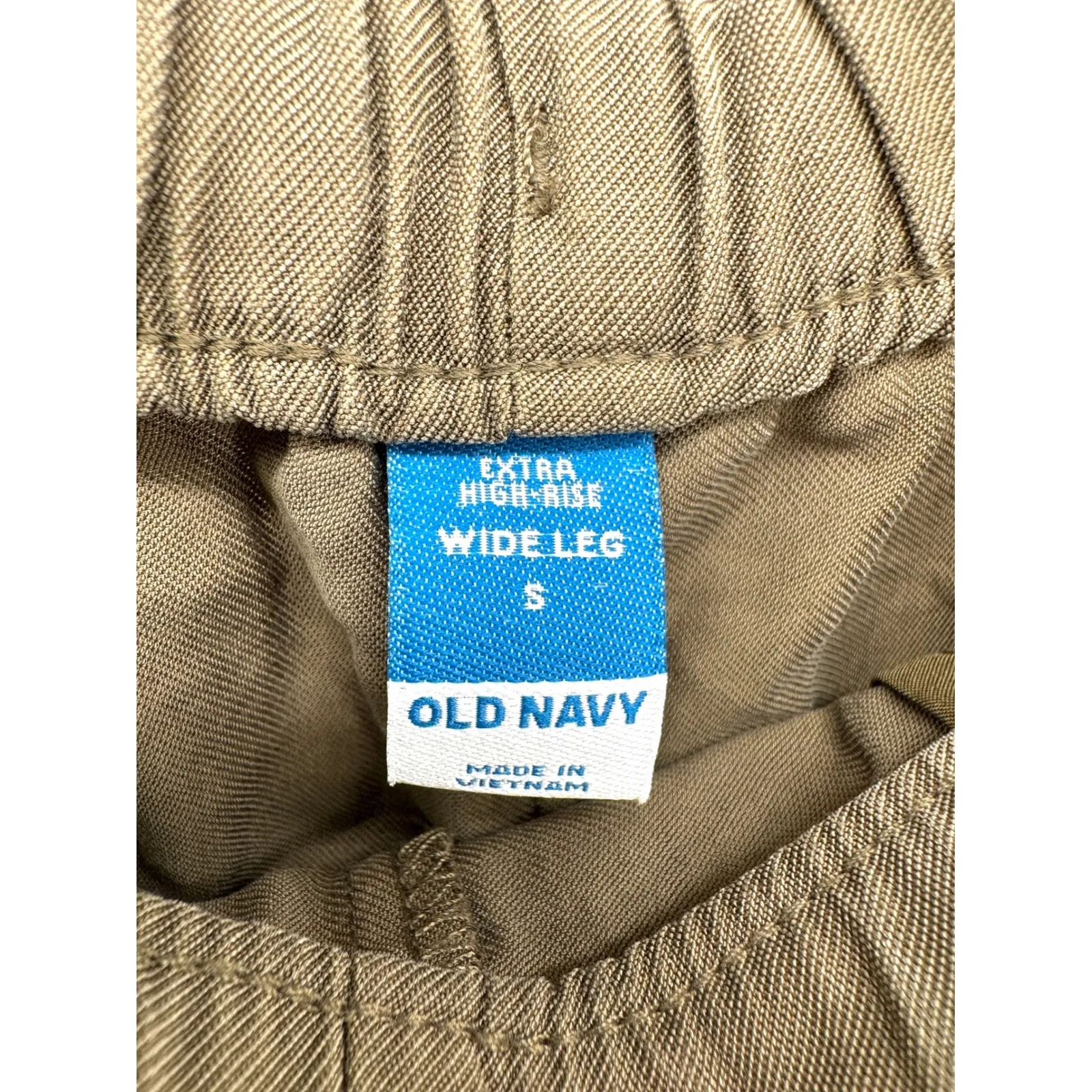 Y2K Utility Cargo Pants Wide Leg Extra High Rise Brown Old‎ Navy Small S - Image 2