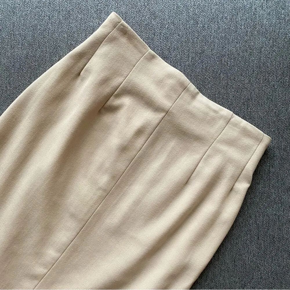 Christian Dior 100% Wool Vintage Pencil Skirt Size 8 - Image 2