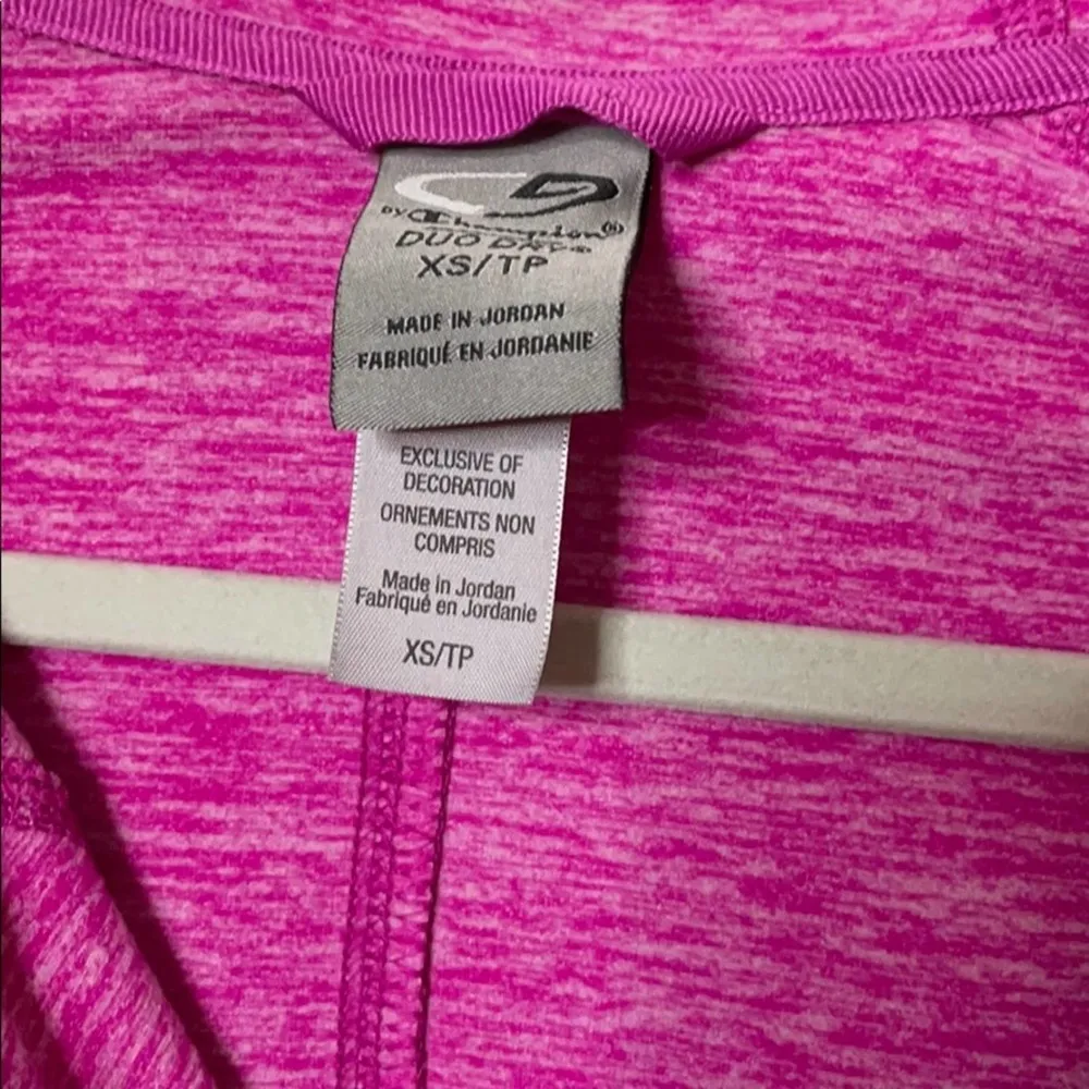 Champion duo dry workout zip up barbiecore pink XS - Image 5