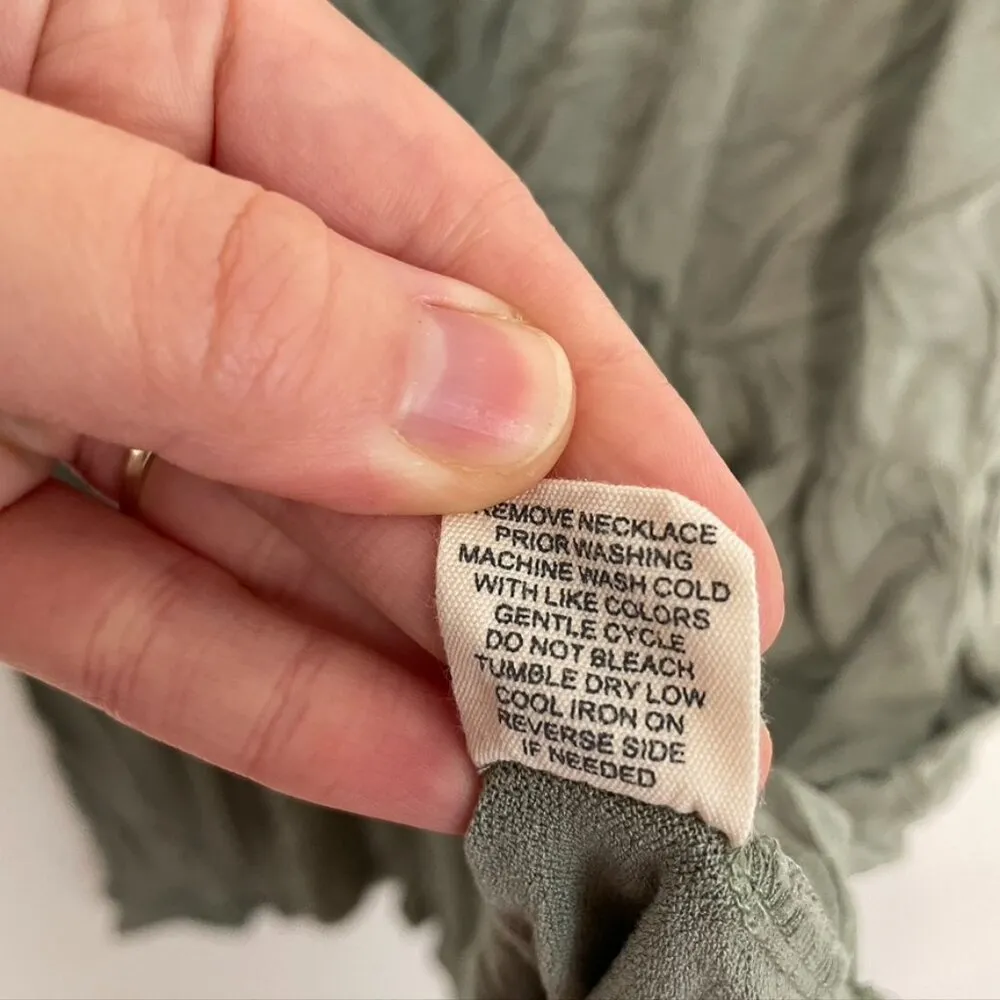 ULTRA FLIRT Green V-Neck Surplice Faux Wrap Short Sleeve Blouse Top JUNIORS 2X - Image 9