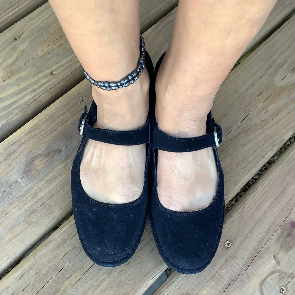 COMFY genuine leather Mary Jane shoes 🦋 Black Size 10 - Image 6