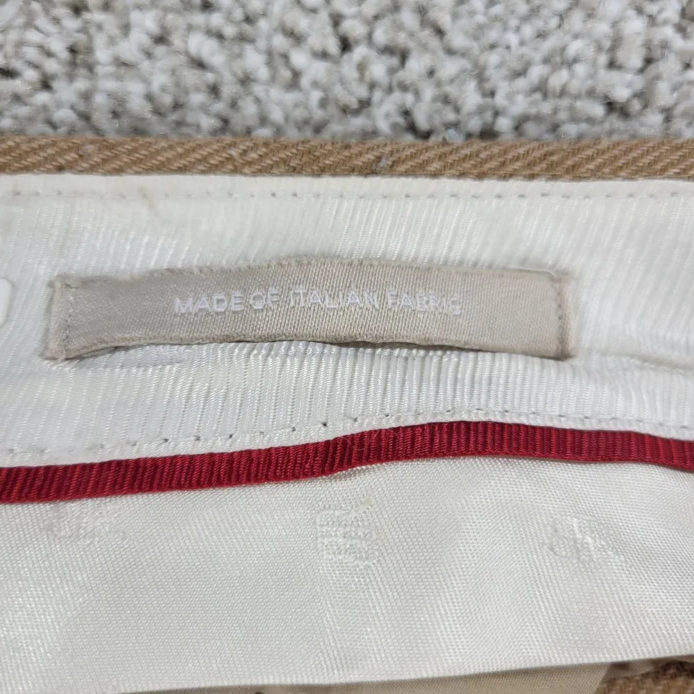 Banana Republic Womens Dress Pants 4 Beige Martin Fit Wool Blend Italian Fabric - Image 8