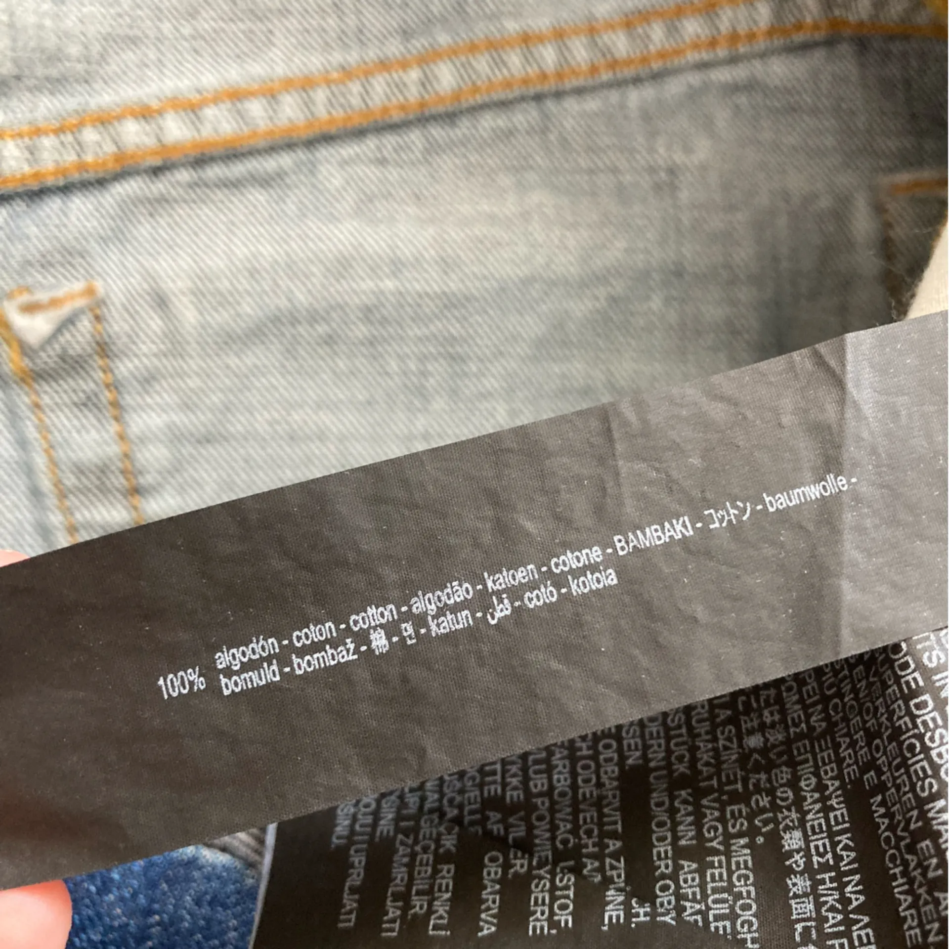 Zara The High Waist Short Blue Denim Jean Shorts Size 12 / 44 Distressed NWT - Image 5