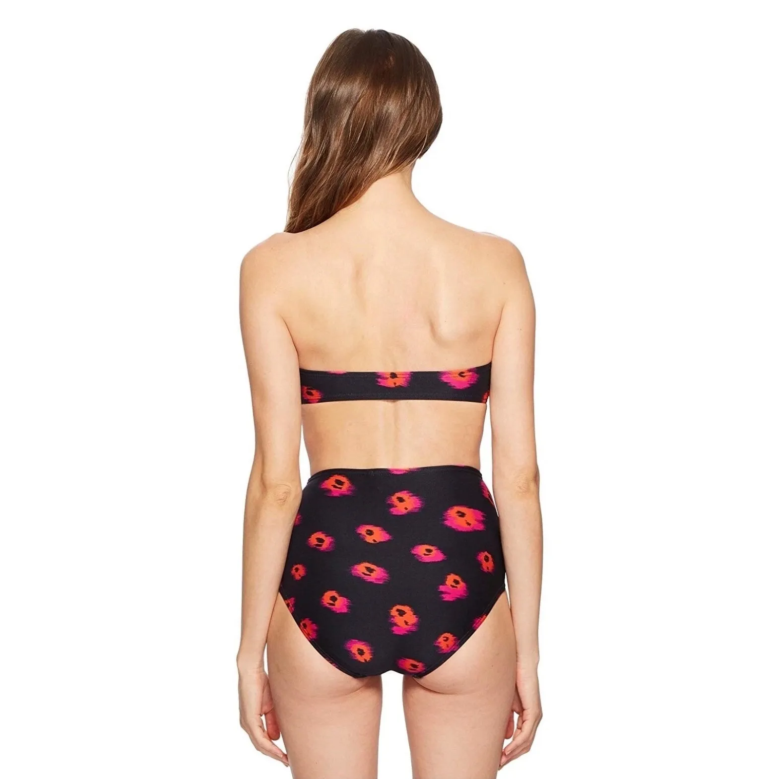 Proenza Schouler Ikat Pansy High Waist Bikini Swimsuit Set Size Medium Strapless - Image 3