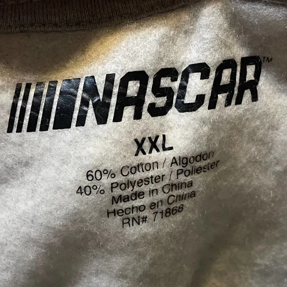 Nascar Graphic Logo Sweatshirt Size XXL Gray - Image 10