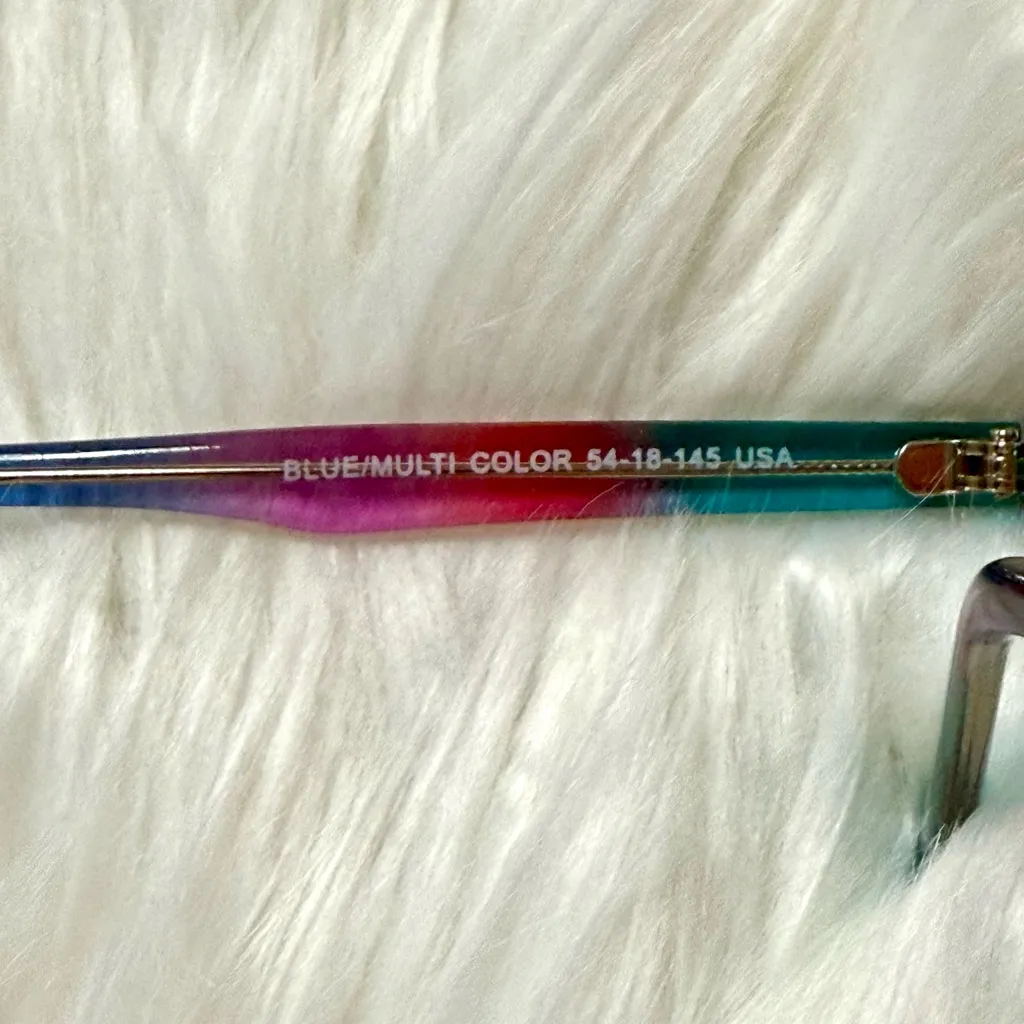 Teal Plastic Eye Glass Frames Smilen Eyewear Olivia Blue - Image 7