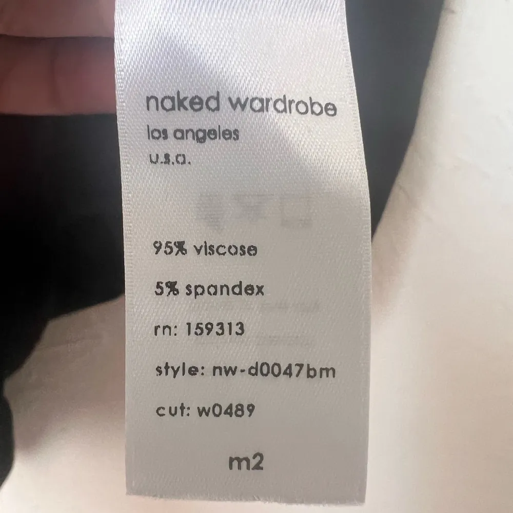 NWOT Naked Wardrobe baby mama black tank dress size M - Image 5