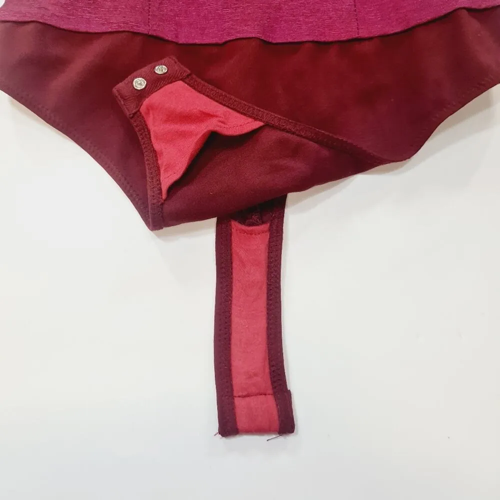 MAJORELLE Cruz Bodysuit in Maroon XS - Image 4