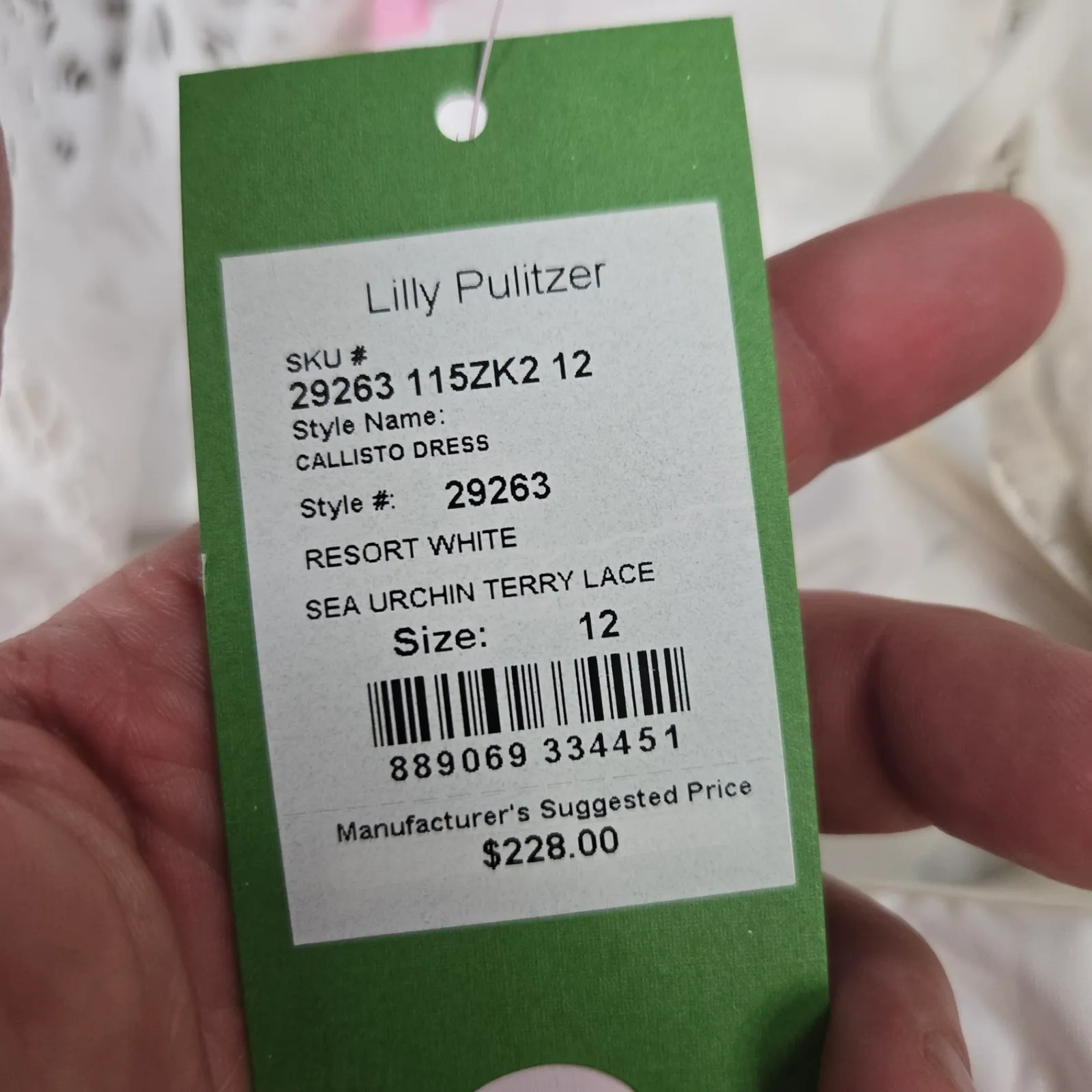 Lilly Pulitzer Callisto One Shoulder Resort White Terry Lace Midi Dress Size 12 - Image 11