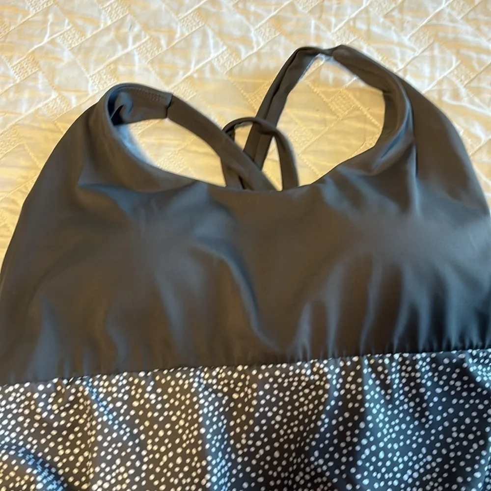 Senita Athletics  Gray Dotted One Piece Swimsuit - Image 2