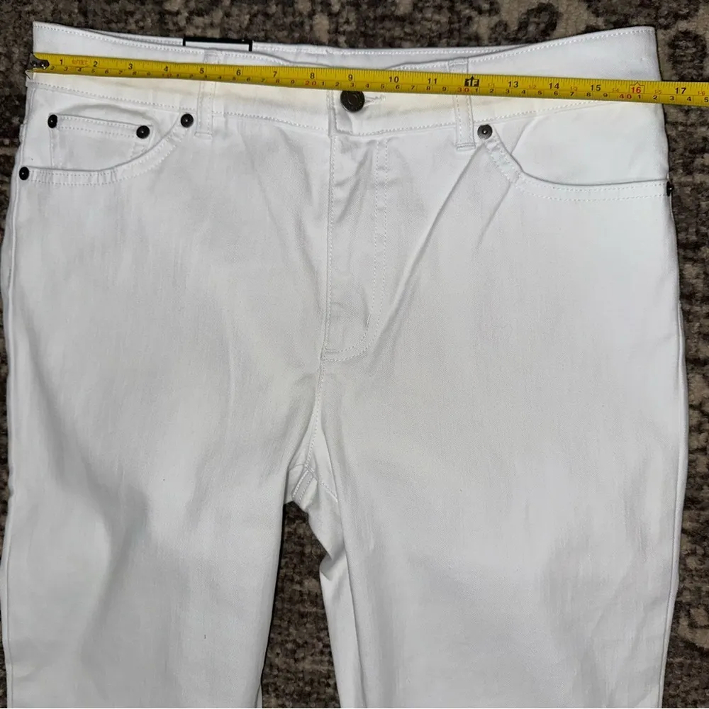 Lauren Ralph Lauren Denim NWT Women’s Size 14 White Premier Straight Jeans - Image 11