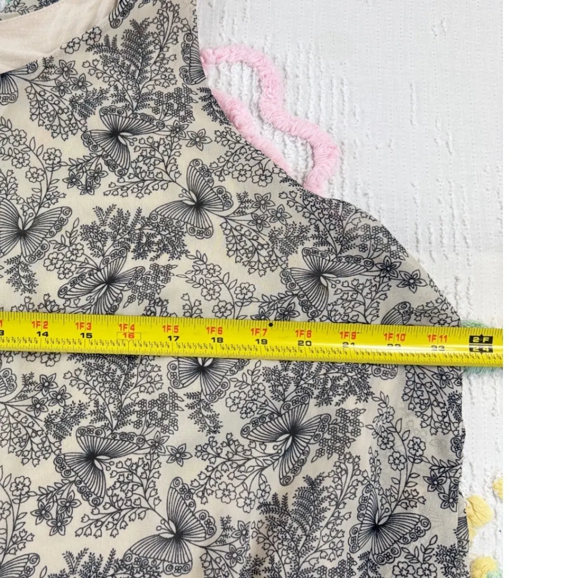 LE LIS Butterfly Floral Print Tank Top Women 2xl - Image 5