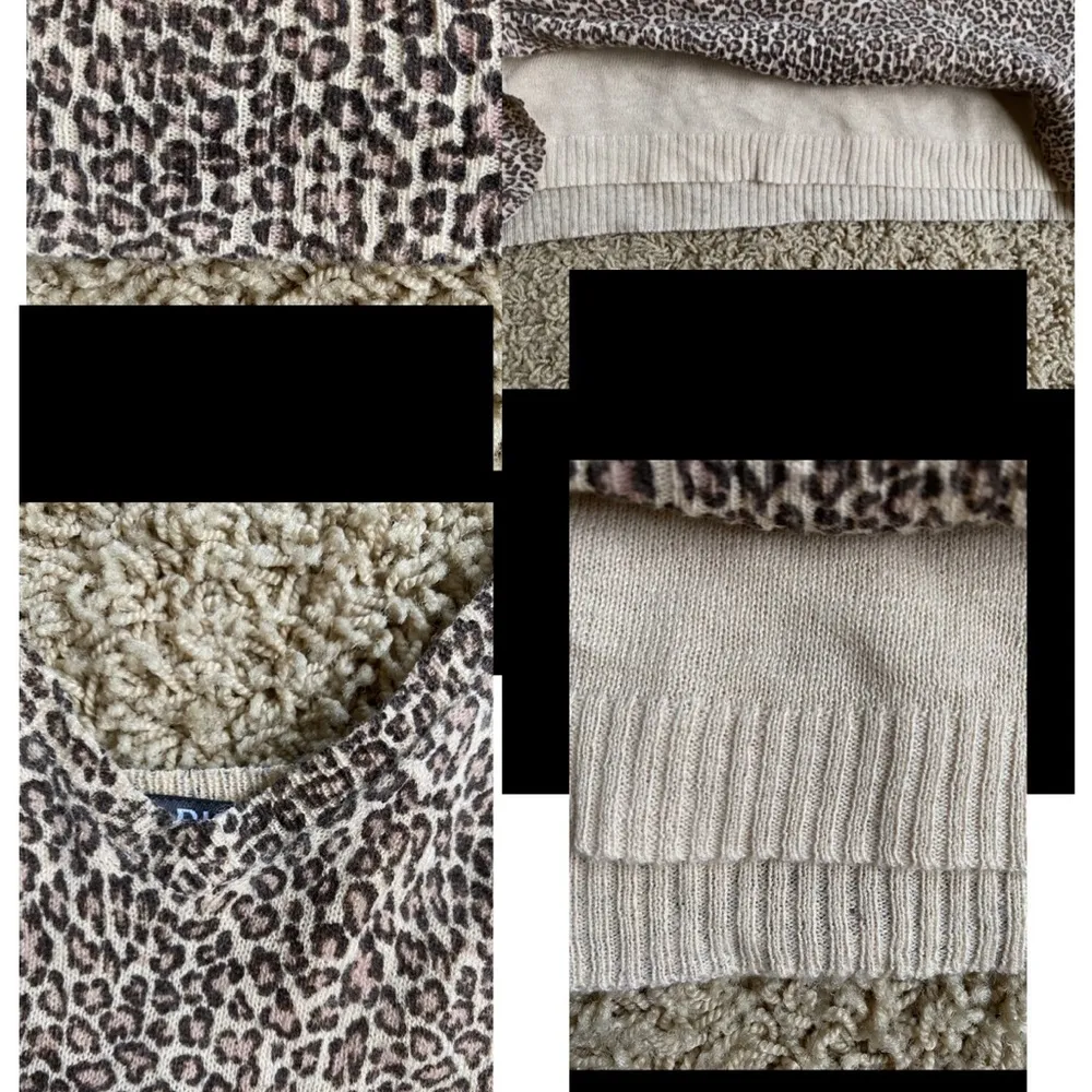 Bisou Bisou leopard cheetah top sz M - Image 14