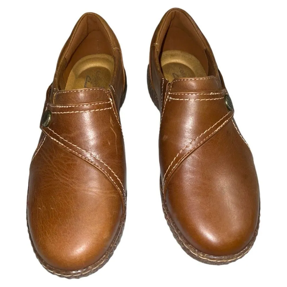 Clarks Carolina pearl brown color slip ons! New - Image 3