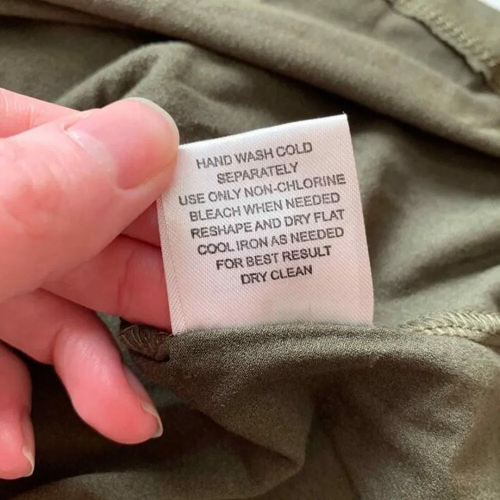 Pink Republic Womens Small Dress Olive Green Lace Up Back Tank Casual ALine Mini - Image 6