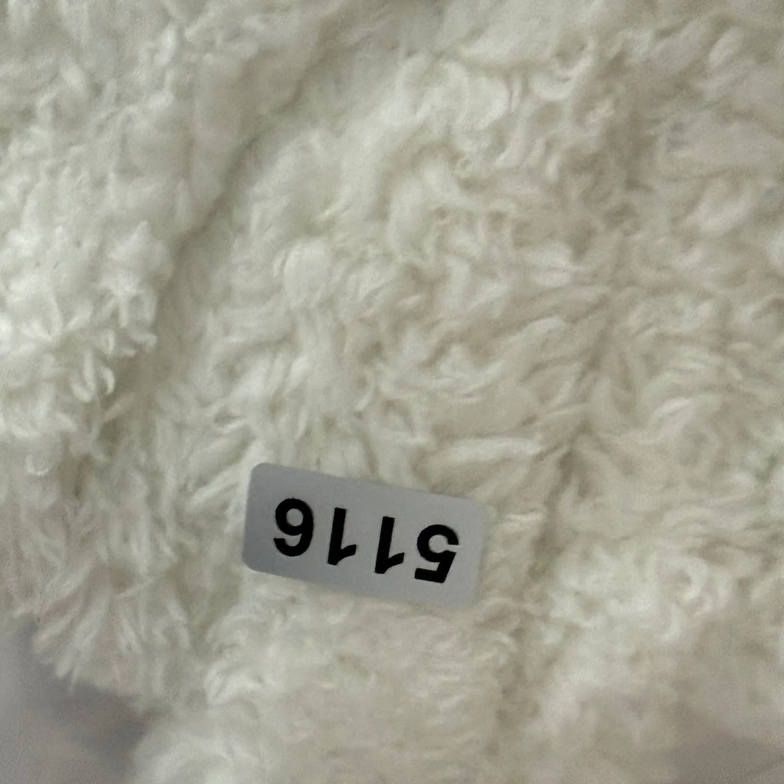 Patagonia Women Size M Cream Fuzzy Fleece Full Zip Jacket Winter Cozy - Image 7