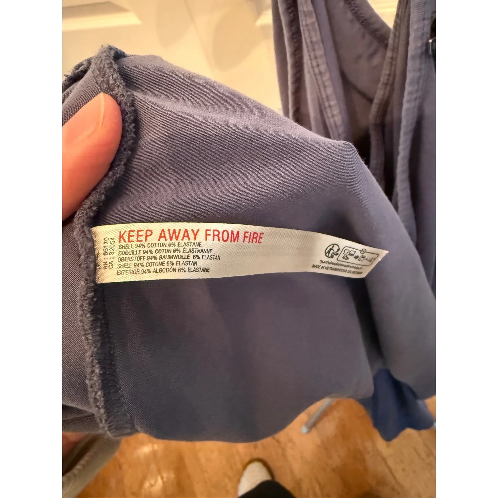 Free Movement Purple Racerback Tank Romper Pockets Zip Detail Women LARGE Blue - Image 9