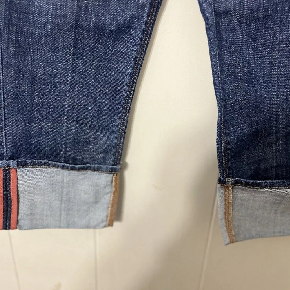 7 FOR ALL MANKIND Womens Cropped Skinny  Rolled Up Jeans Size 26 (27x18) - Image 4
