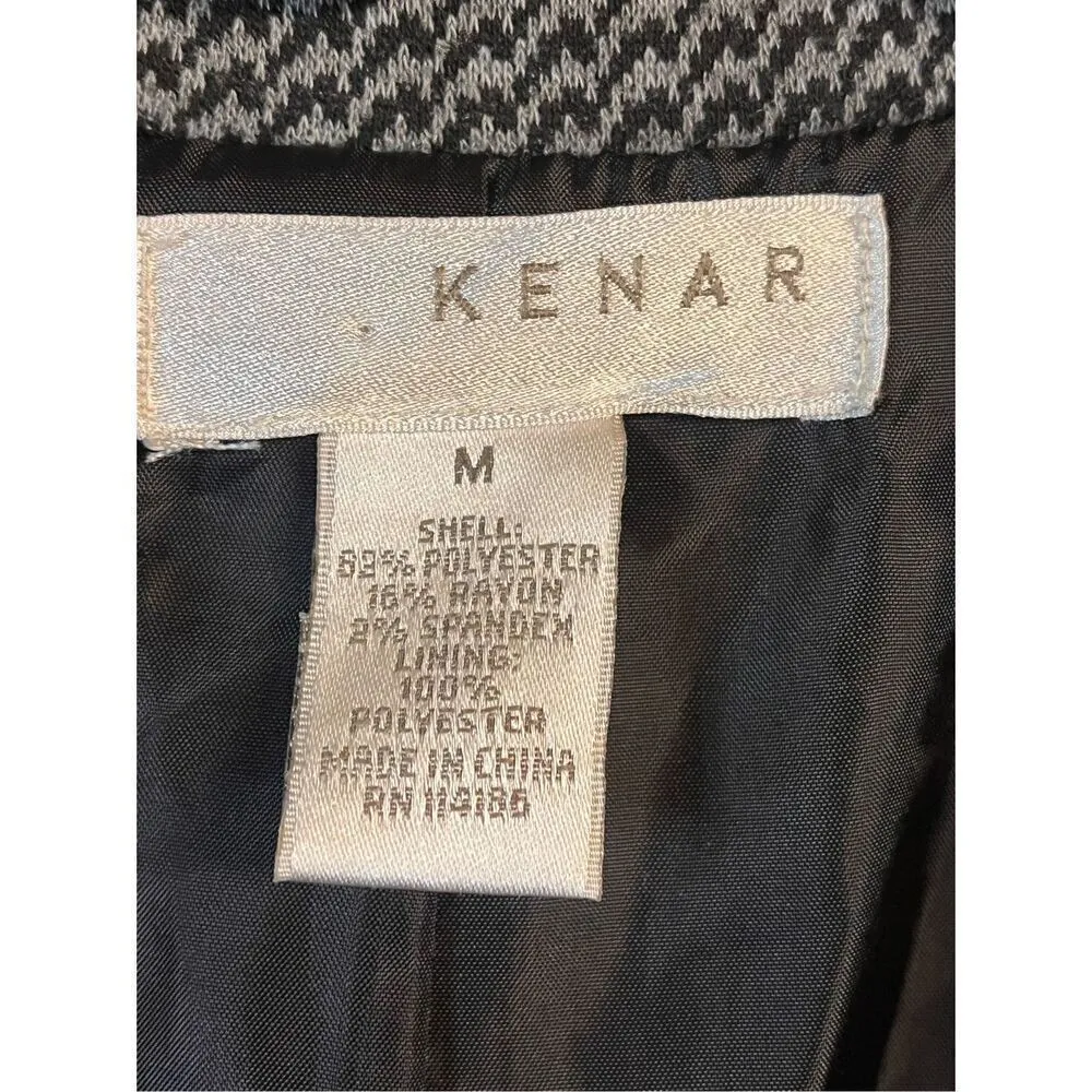 KENAR Women Lined Blazer Jacket grey/black Size medium (3264) - Image 3