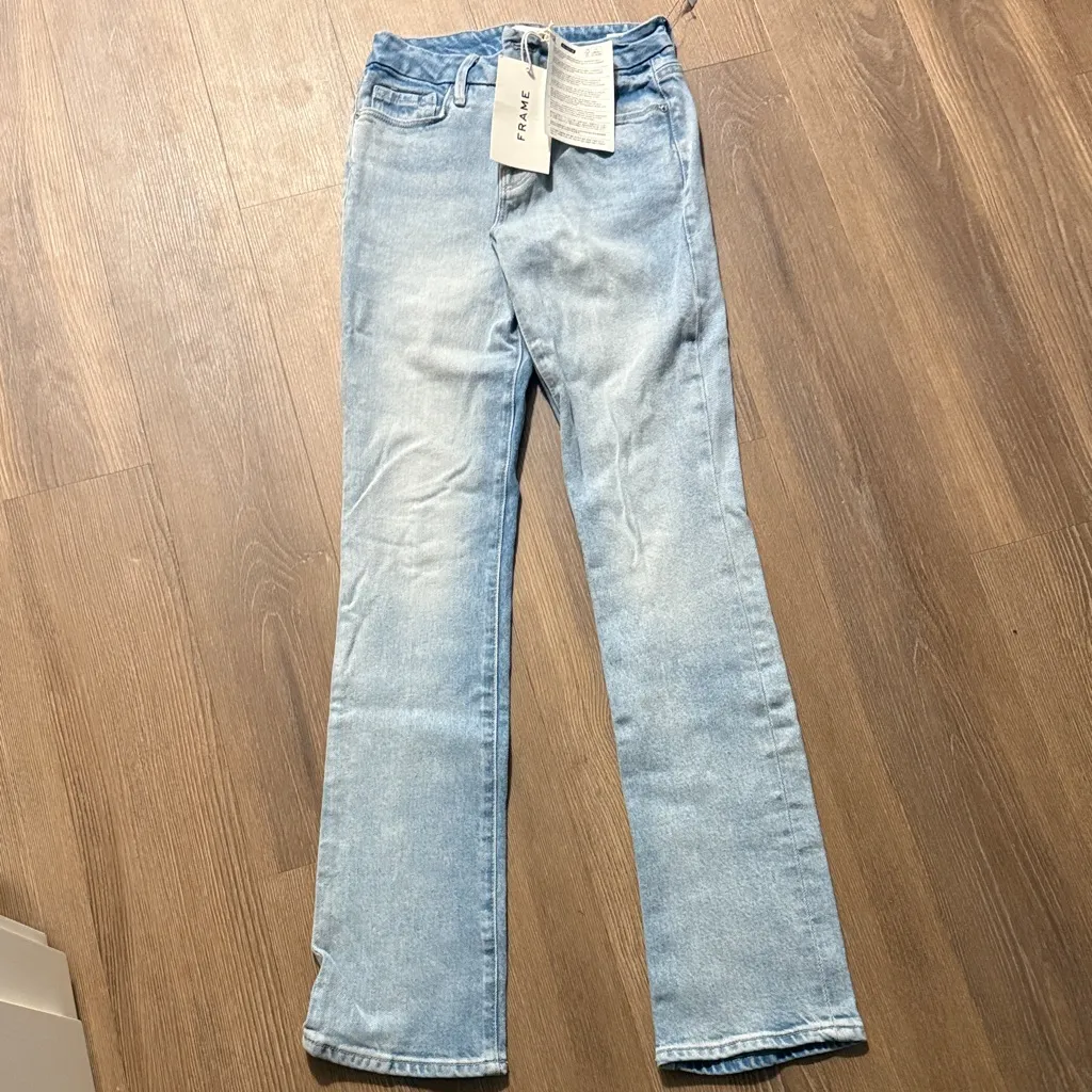 NWT FRAME DENIM LE MINI BOOT MID RISE JEANS - Image 4