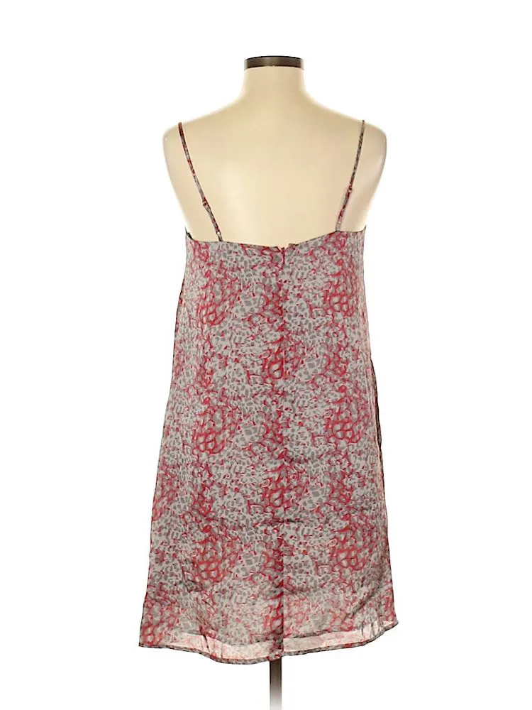 Animal Print Red Satin Dress - Image 4