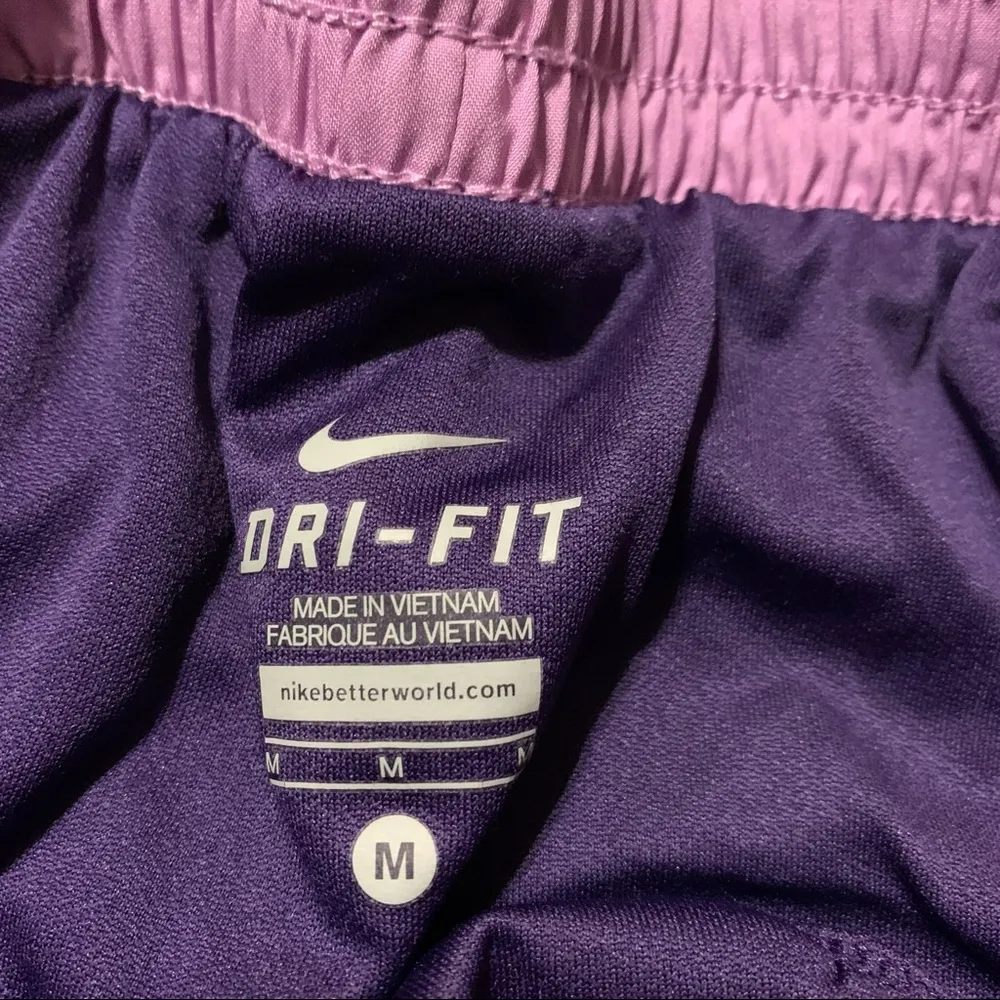 Nike Dri-Fit Purple Shorts; medium women’s - Image 5